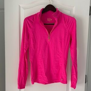 Lilly Pulitzer Vibrant Pink Long Sleeve Top EUC- worn maybe once